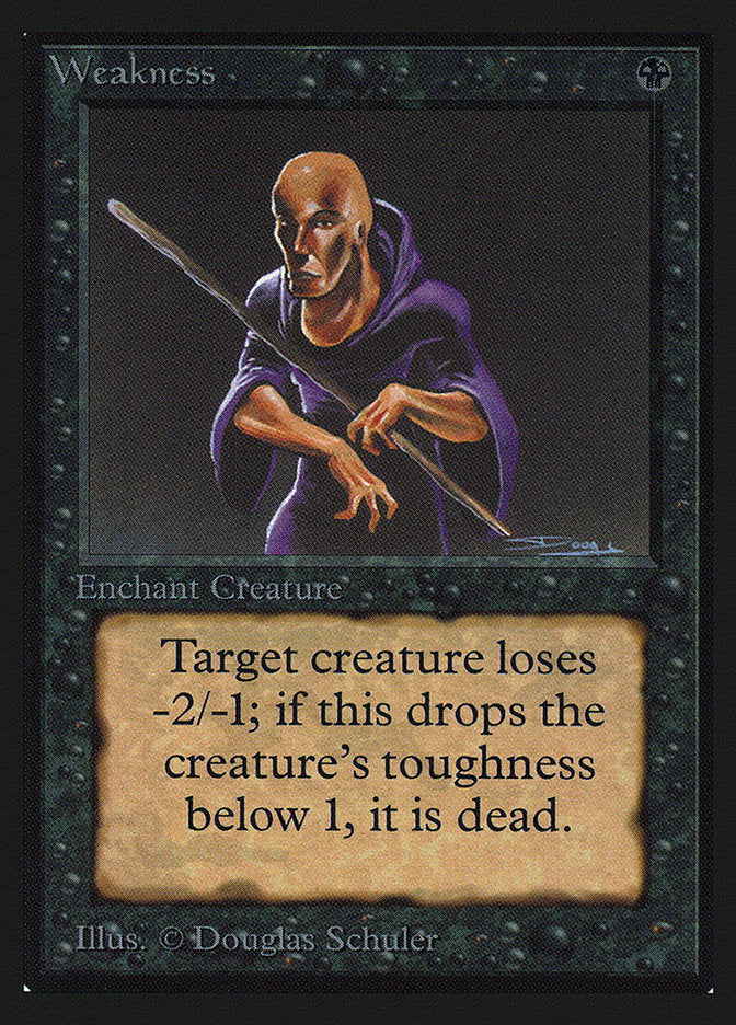 Weakness [Collectors' Edition] Magic: The Gathering