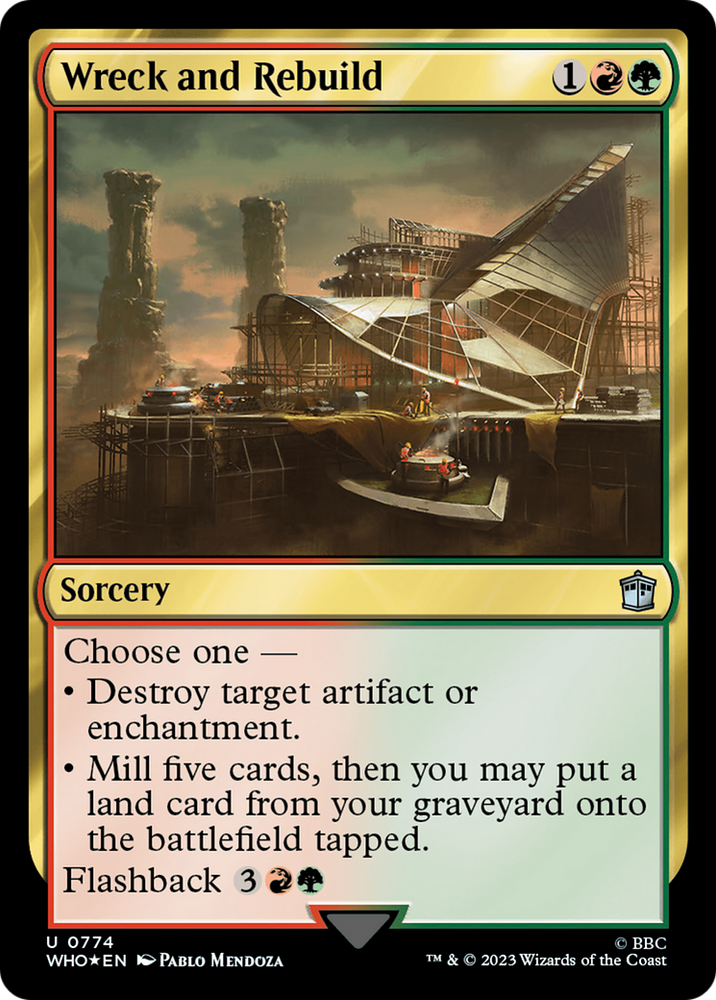 Wreck and Rebuild (Surge Foil) [Doctor Who] Magic: The Gathering