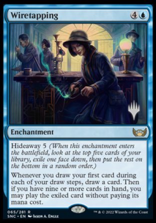 Wiretapping (Promo Pack) [Streets of New Capenna Promos] Magic: The Gathering