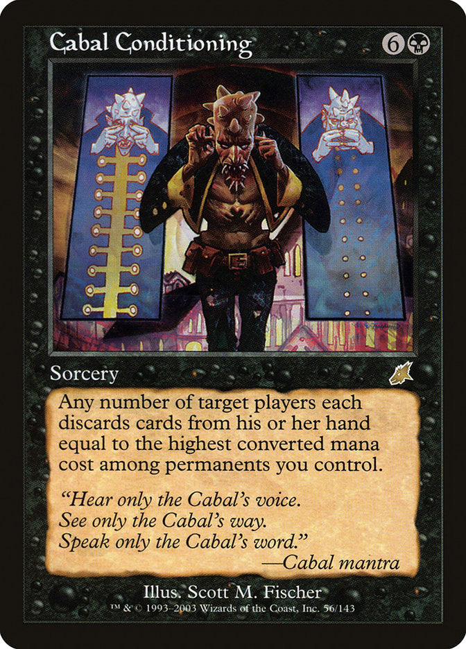 Cabal Conditioning [Scourge] Magic: The Gathering