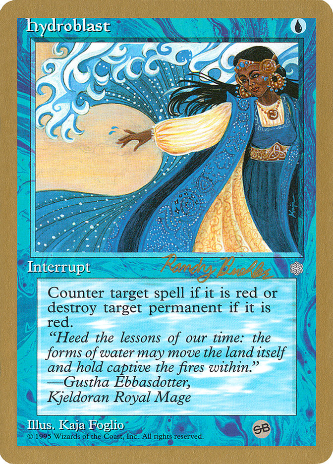 Hydroblast (Randy Buehler) (SB) [World Championship Decks 1998] Magic: The Gathering