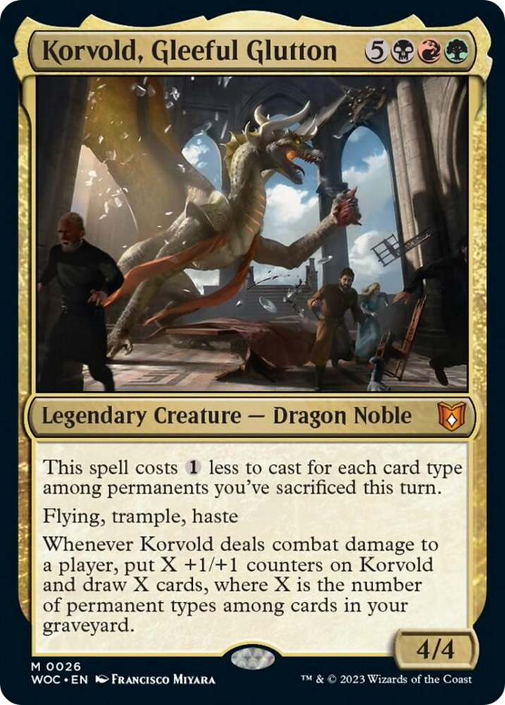 Korvold, Gleeful Glutton [Wilds of Eldraine Commander] Magic: The Gathering