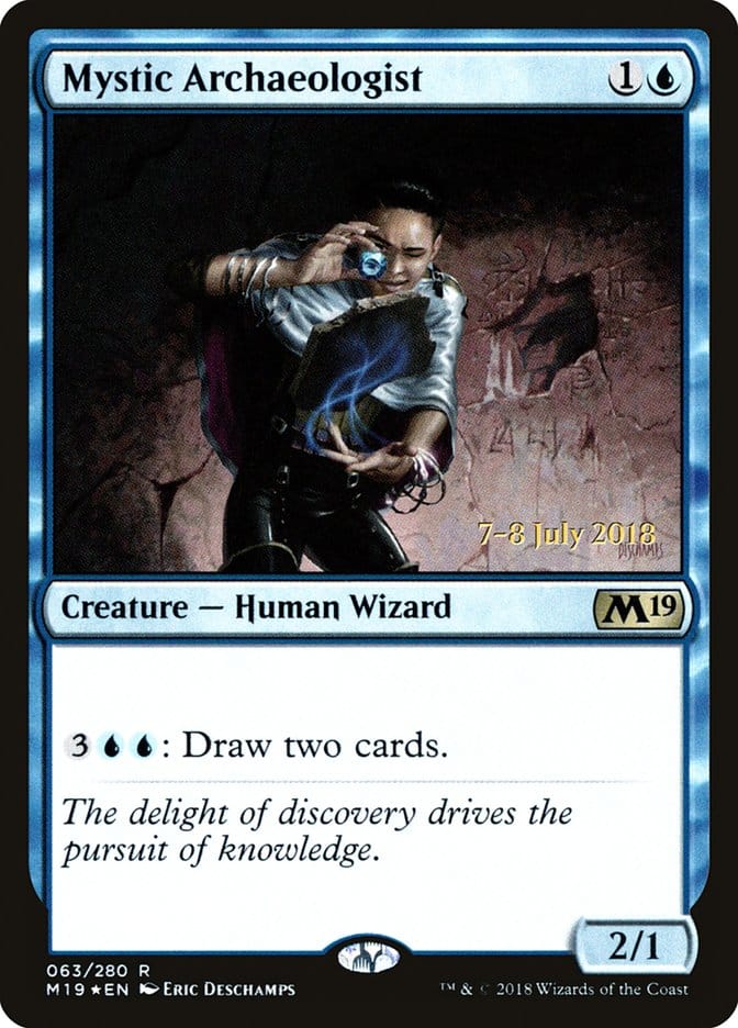 Mystic Archaeologist [Core Set 2019 Prerelease Promos] Magic: The Gathering