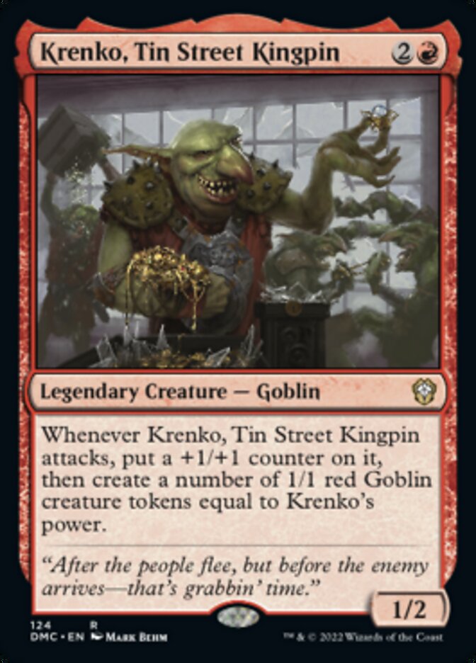 Krenko, Tin Street Kingpin [Dominaria United Commander] Magic: The Gathering