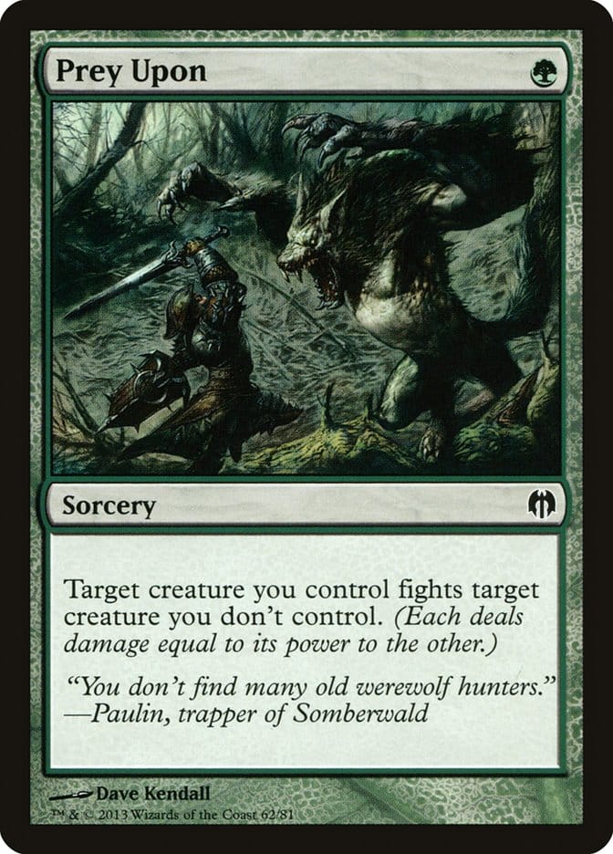 Prey Upon [Duel Decks: Heroes vs. Monsters] Magic: The Gathering