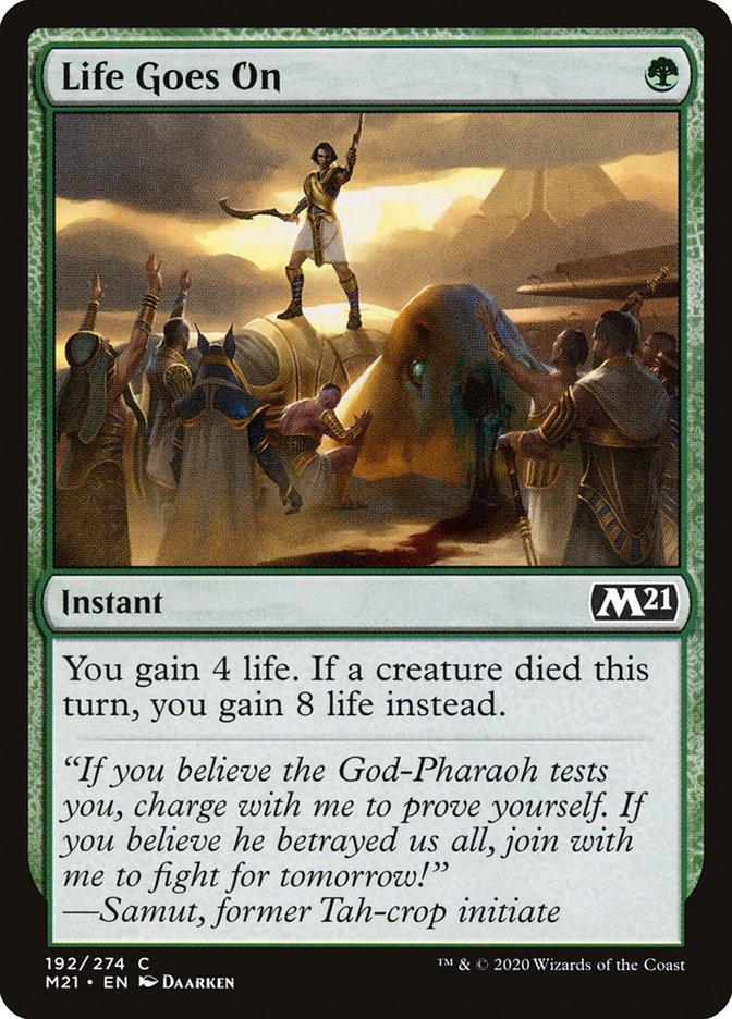 Life Goes On [Core Set 2021] Magic: The Gathering