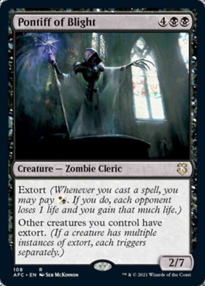 Pontiff of Blight [Dungeons & Dragons: Adventures in the Forgotten Realms Commander] Magic: The Gathering