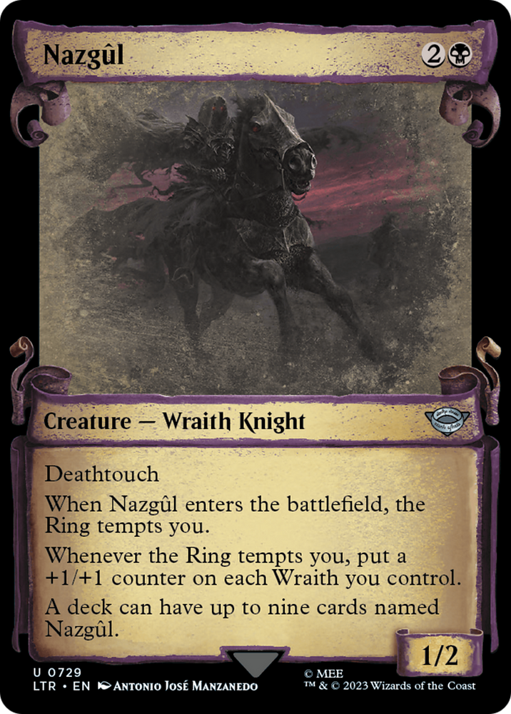 Nazgul (0729) [The Lord of the Rings: Tales of Middle-Earth Showcase Scrolls] Magic: The Gathering