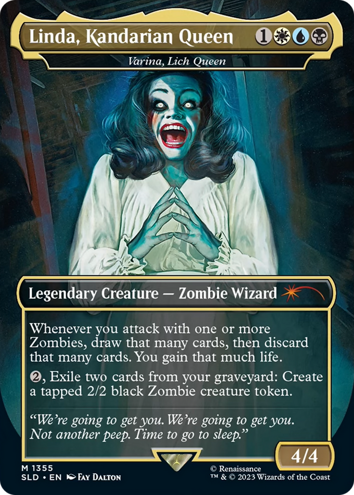 Linda, Kandarian Queen - Varina, Lich Queen [Secret Lair Drop Series] Magic: The Gathering