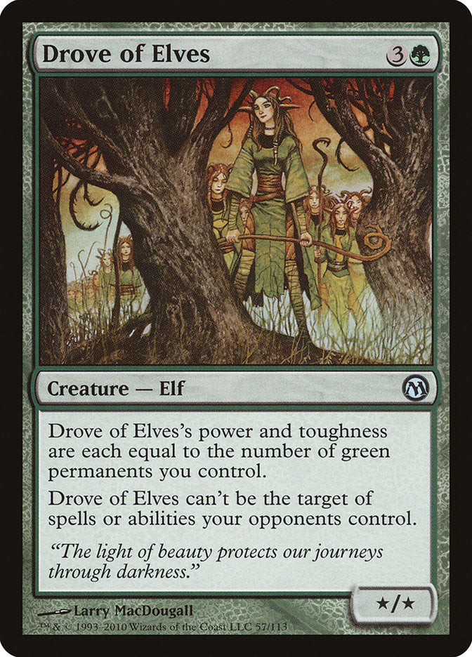 Drove of Elves [Duels of the Planeswalkers] Magic: The Gathering