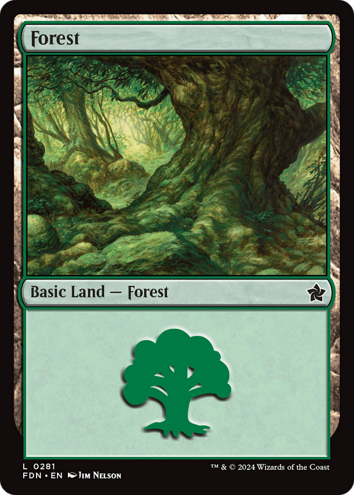 Forest (0281) [Foundations] Magic: The Gathering