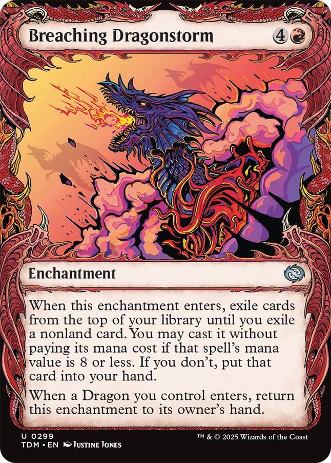 Breaching Dragonstorm (Showcase) [Tarkir: Dragonstorm] Magic: The Gathering