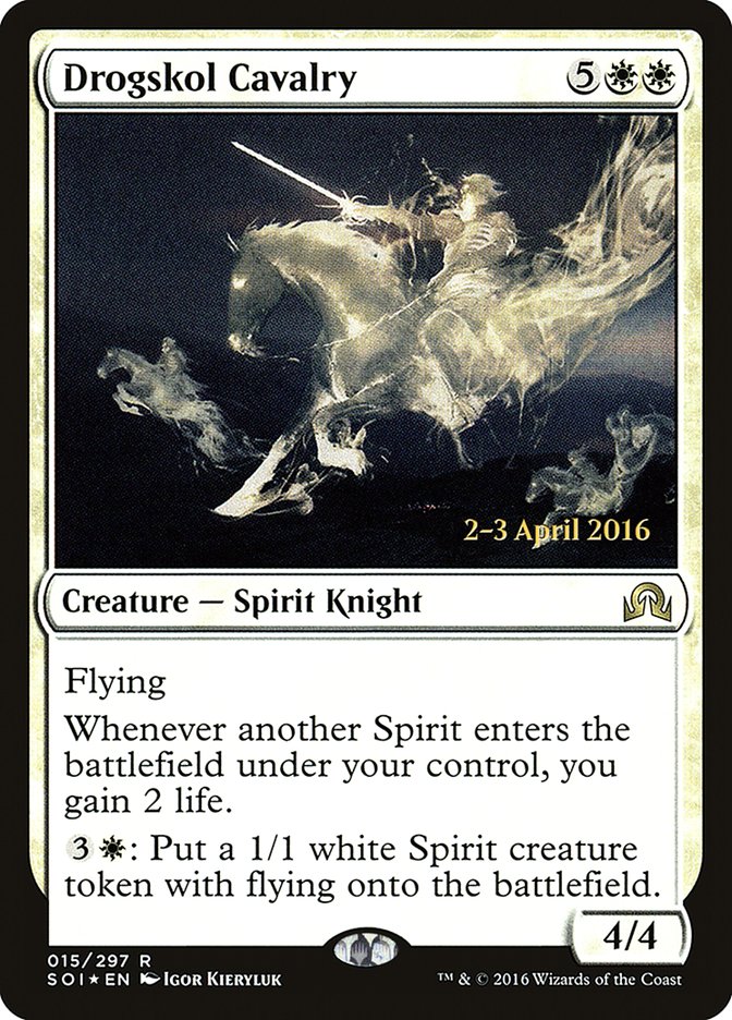 Drogskol Cavalry [Shadows over Innistrad Prerelease Promos] Magic: The Gathering