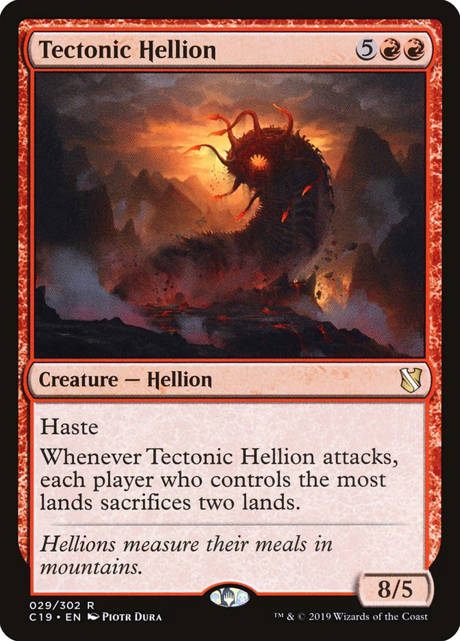 Tectonic Hellion [Commander 2019] Magic: The Gathering