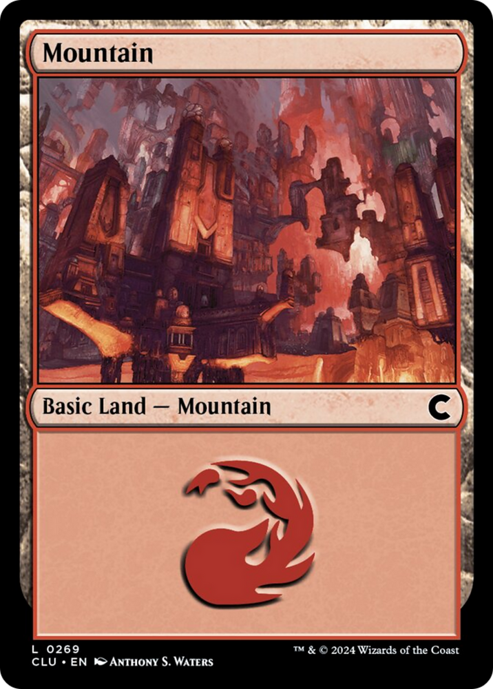 Mountain (0269) [Ravnica: Clue Edition] Magic: The Gathering