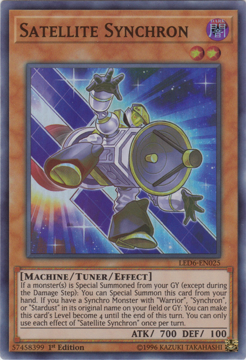 Satellite Synchron [LED6-EN025] Super Rare Yu-Gi-Oh!