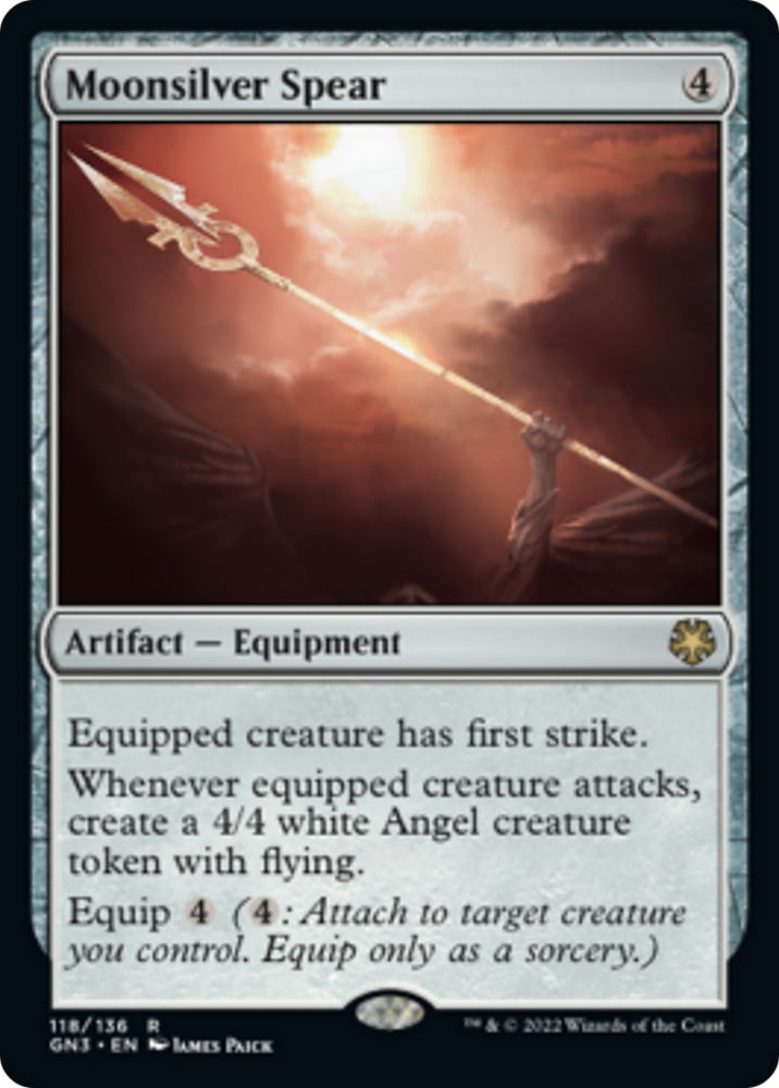 Moonsilver Spear [Game Night: Free-for-All] Magic: The Gathering
