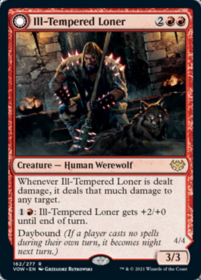 Ill-Tempered Loner // Howlpack Avenger [Innistrad: Crimson Vow] Magic: The Gathering
