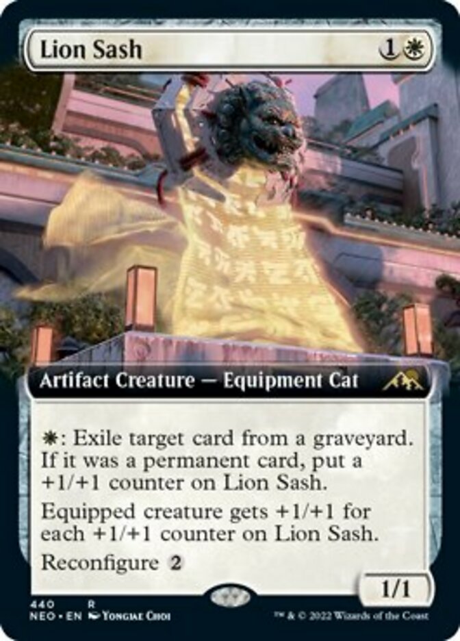 Lion Sash (Extended Art) [Kamigawa: Neon Dynasty] Magic: The Gathering