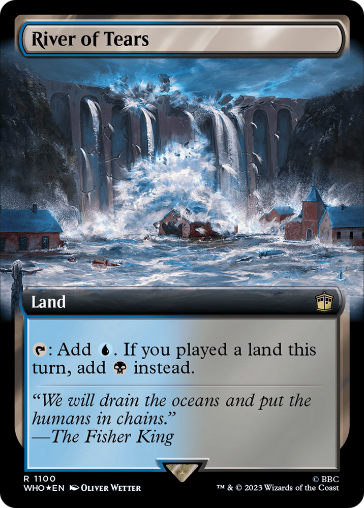 River of Tears (Extended Art) (Surge Foil) [Doctor Who] Magic: The Gathering