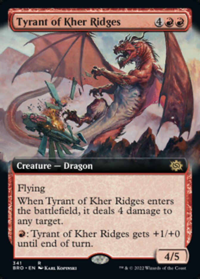 Tyrant of Kher Ridges (Extended Art) [The Brothers' War] Magic: The Gathering