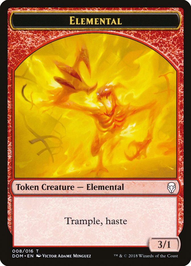 Elemental Token [Dominaria Tokens] Magic: The Gathering