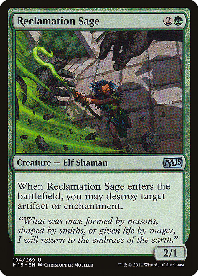 Reclamation Sage [Magic 2015] Magic: The Gathering