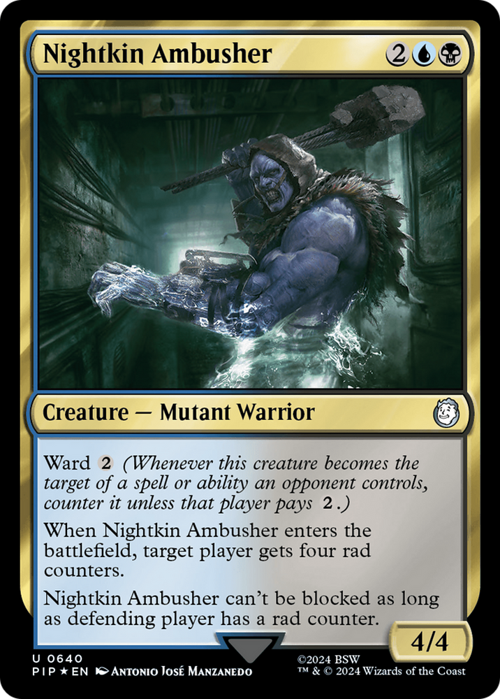 Nightkin Ambusher (Surge Foil) [Fallout] Magic: The Gathering
