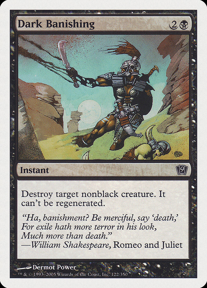 Dark Banishing [Ninth Edition] Magic: The Gathering