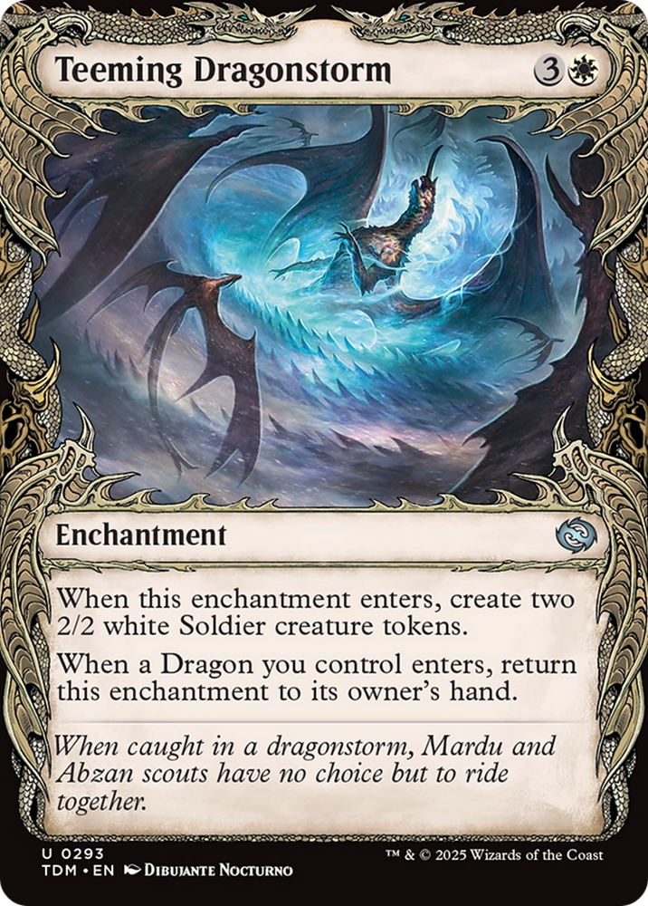 Teeming Dragonstorm (Showcase) [Tarkir: Dragonstorm] Magic: The Gathering