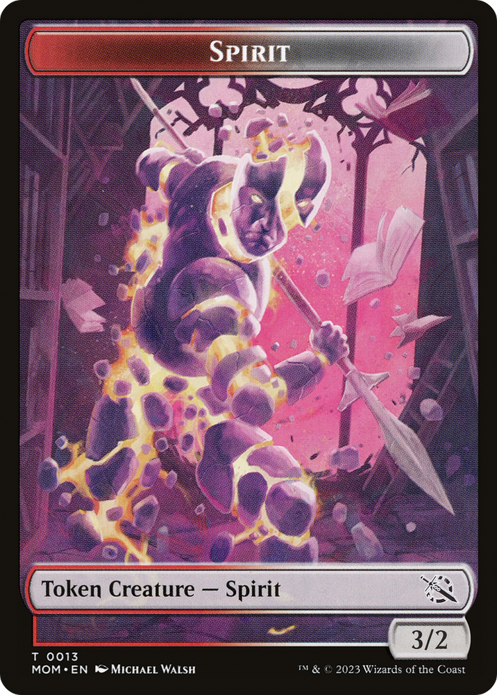 Elemental (09) // Spirit (13) Double-Sided Token [March of the Machine Tokens] Magic: The Gathering