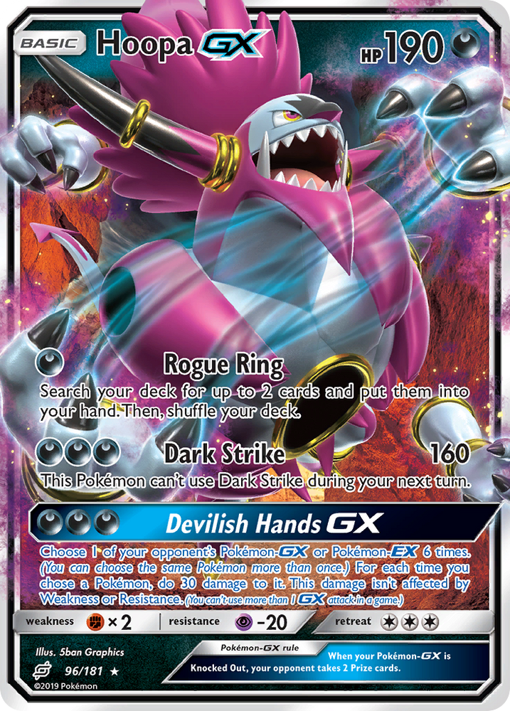 Hoopa GX (96/181) [Sun & Moon: Team Up] Pokémon