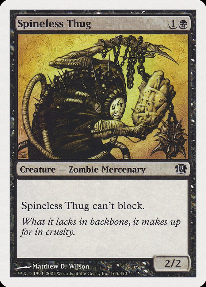 Spineless Thug [Ninth Edition] Magic: The Gathering