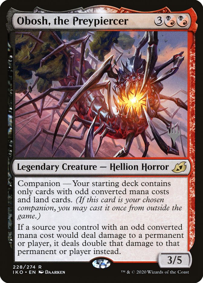 Obosh, the Preypiercer (Promo Pack) [Ikoria: Lair of Behemoths Promos] Magic: The Gathering