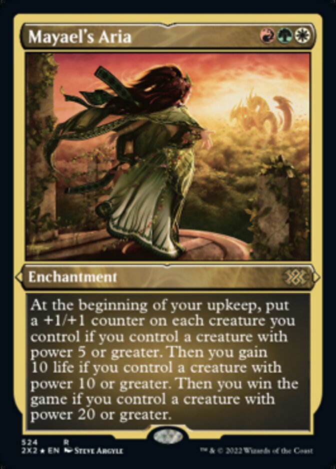 Mayael's Aria (Foil Etched) [Double Masters 2022] Magic: The Gathering