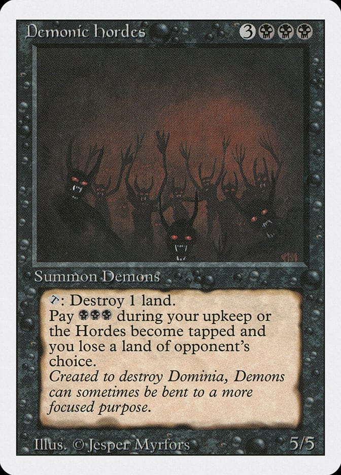 Demonic Hordes [Revised Edition] Magic: The Gathering