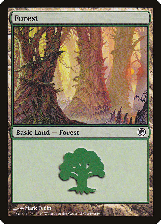Forest (249) [Scars of Mirrodin] Magic: The Gathering