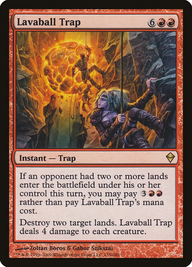 Lavaball Trap [Zendikar] Magic: The Gathering