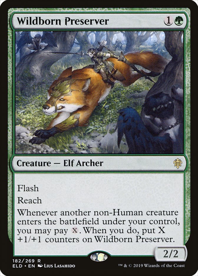 Wildborn Preserver [Throne of Eldraine] Magic: The Gathering
