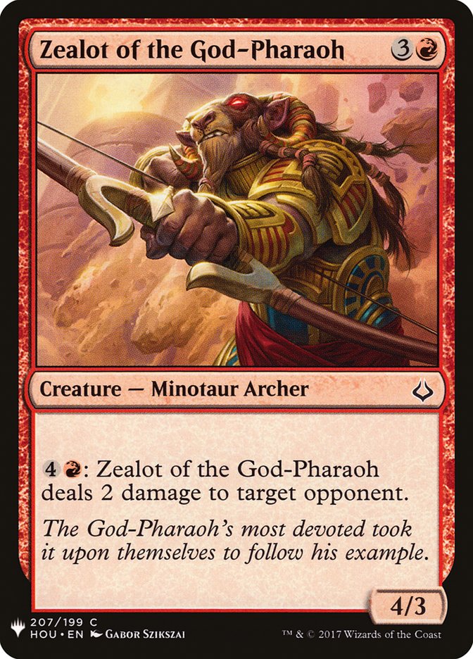 Zealot of the God-Pharaoh [Mystery Booster] Magic: The Gathering