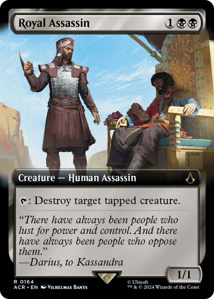 Royal Assassin (Extended Art) [Assassin's Creed] Magic: The Gathering