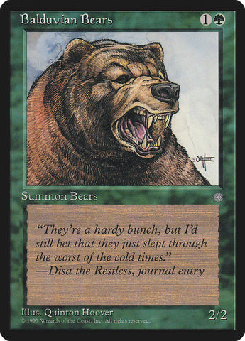 Balduvian Bears [Ice Age] Magic: The Gathering