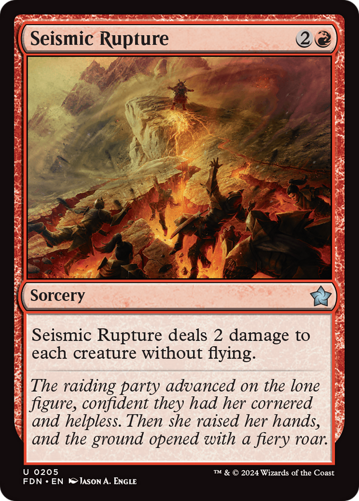 Seismic Rupture [Foundations] Magic: The Gathering