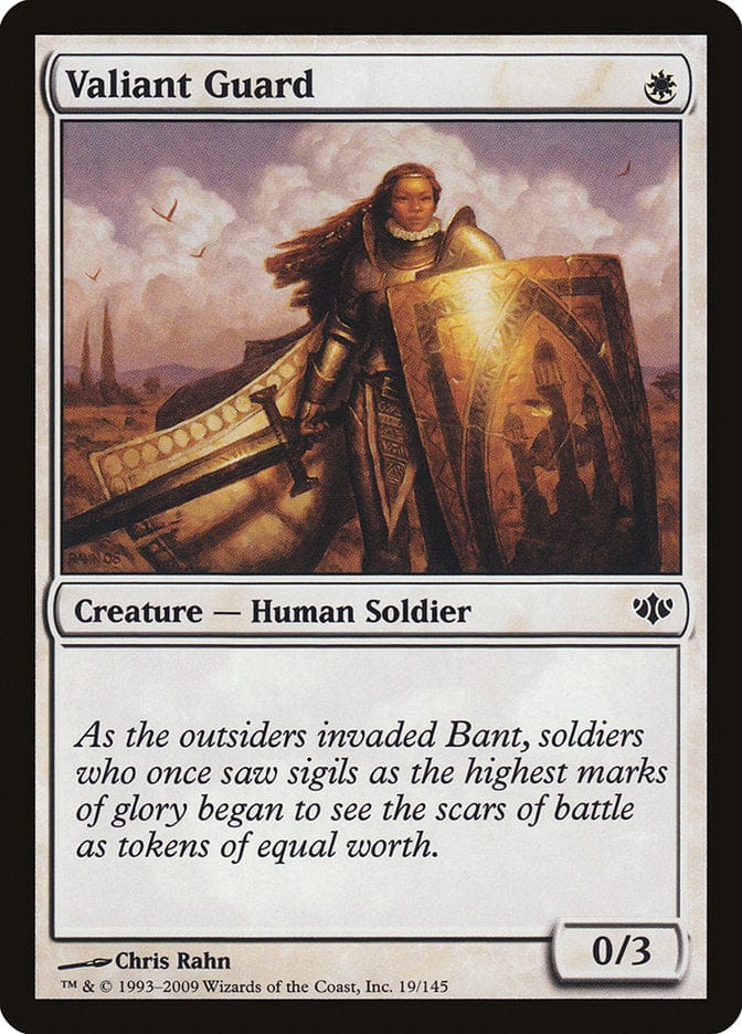 Valiant Guard [Conflux] Magic: The Gathering