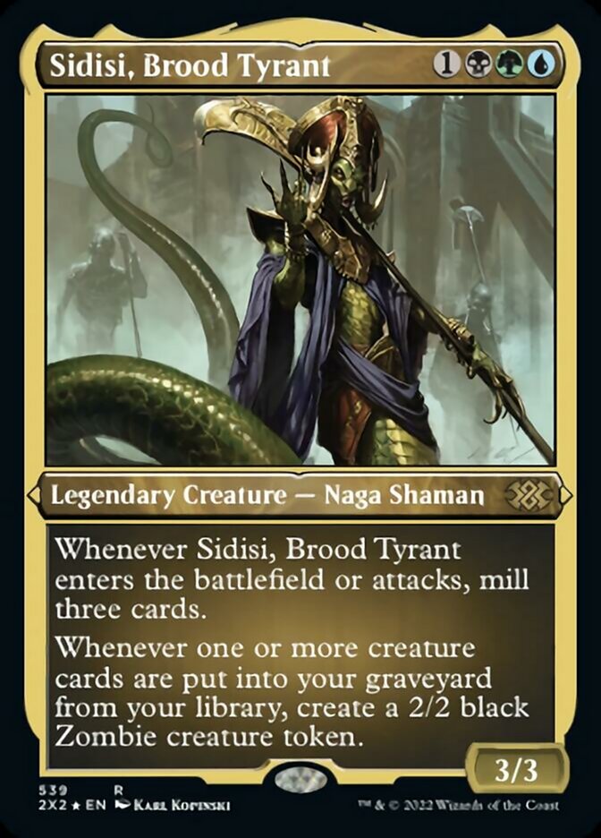 Sidisi, Brood Tyrant (Foil Etched) [Double Masters 2022] Magic: The Gathering