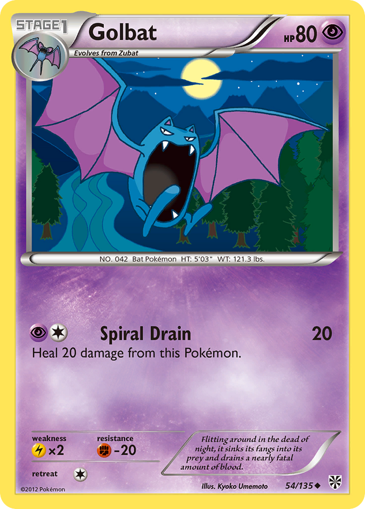 Golbat (54/135) [Black & White: Plasma Storm] Pokémon