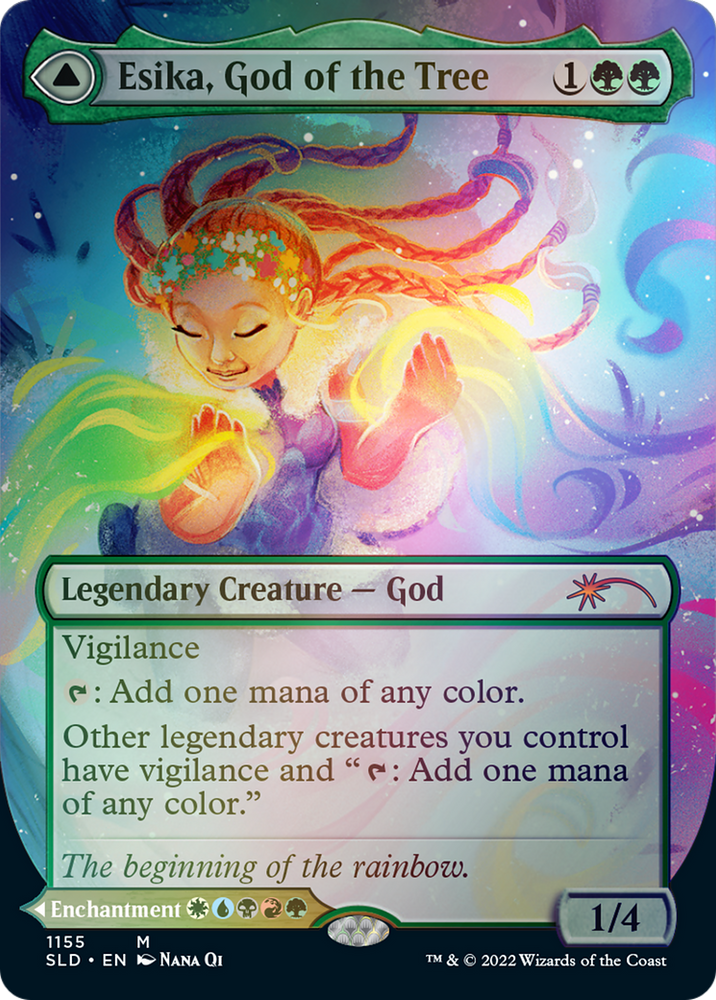 Esika, God of the Tree // The Prismatic Bridge (Borderless) [Secret Lair: From Cute to Brute] Magic: The Gathering