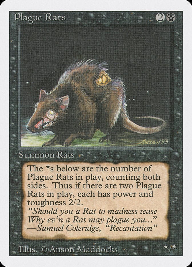 Plague Rats [Revised Edition] Magic: The Gathering