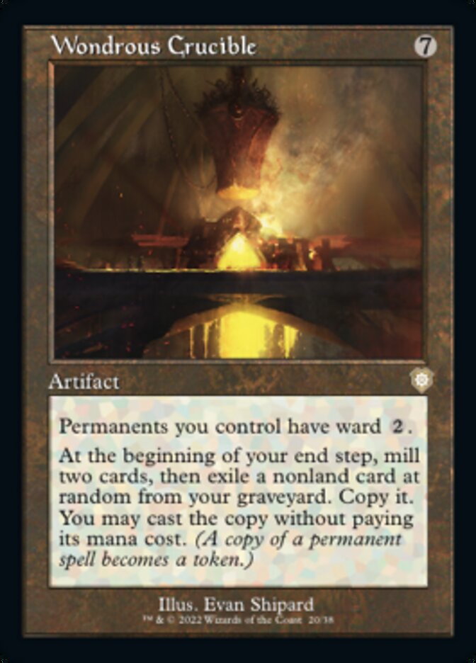 Wondrous Crucible (Retro) [The Brothers' War Commander] Magic: The Gathering