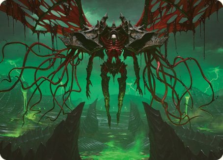 Archfiend of the Dross Art Card [Phyrexia: All Will Be One Art Series] Magic: The Gathering